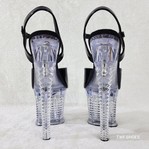 Multiple Function Led Lighted Flash dance Special Textured Platform 7" Heels - Picture 9 of 12